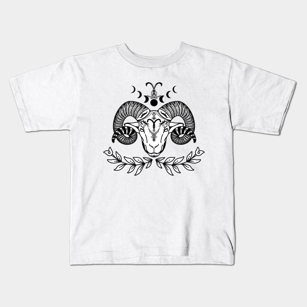 ARIES Kids T-Shirt by Introvert Home 